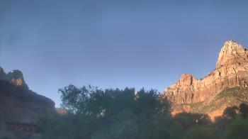 Weather camera view of Zion Canyon Village.