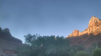 Weather camera view of Zion Canyon Village.