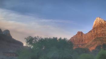 Weather camera view of Zion Canyon Village.