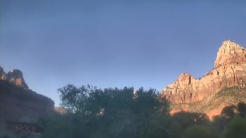 Weather camera view of Zion Canyon Village.
