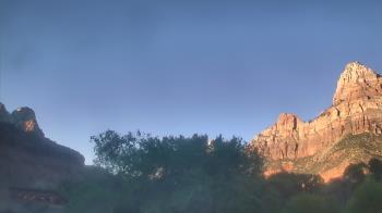 Weather camera view of Zion Canyon Village.