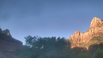 Weather camera view of Zion Canyon Village.