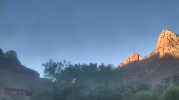Weather camera view of Zion Canyon Village.