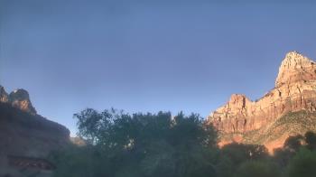 Weather camera view of Zion Canyon Village.