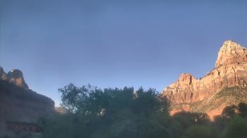 Weather camera view of Zion Canyon Village.