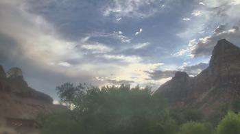 Weather camera view of Zion Canyon Village.