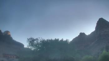 Weather camera view of Zion Canyon Village.