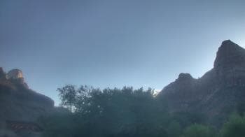 Weather camera view of Zion Canyon Village.