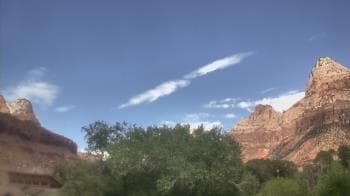 Weather camera view of Zion Canyon Village.