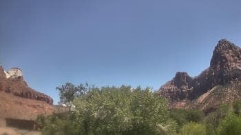 Weather camera view of Zion Canyon Village.