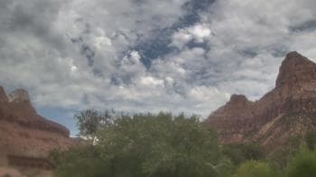 Weather camera view of Zion Canyon Village.