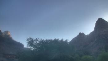 Weather camera view of Zion Canyon Village.