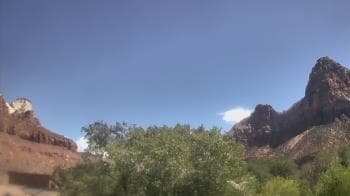 Weather camera view of Zion Canyon Village.