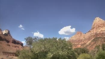 Weather camera view of Zion Canyon Village.