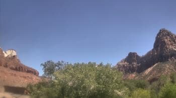 Weather camera view of Zion Canyon Village.