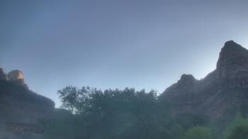 Weather camera view of Zion Canyon Village.