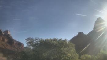 Weather camera view of Zion Canyon Village.