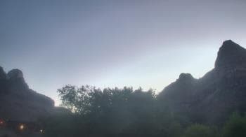 Weather camera view of Zion Canyon Village.