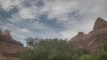 Weather camera view of Zion Canyon Village.