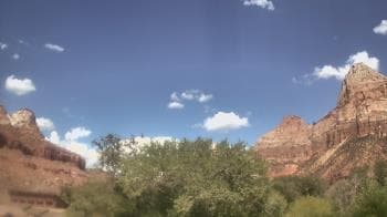 Weather camera view of Zion Canyon Village.