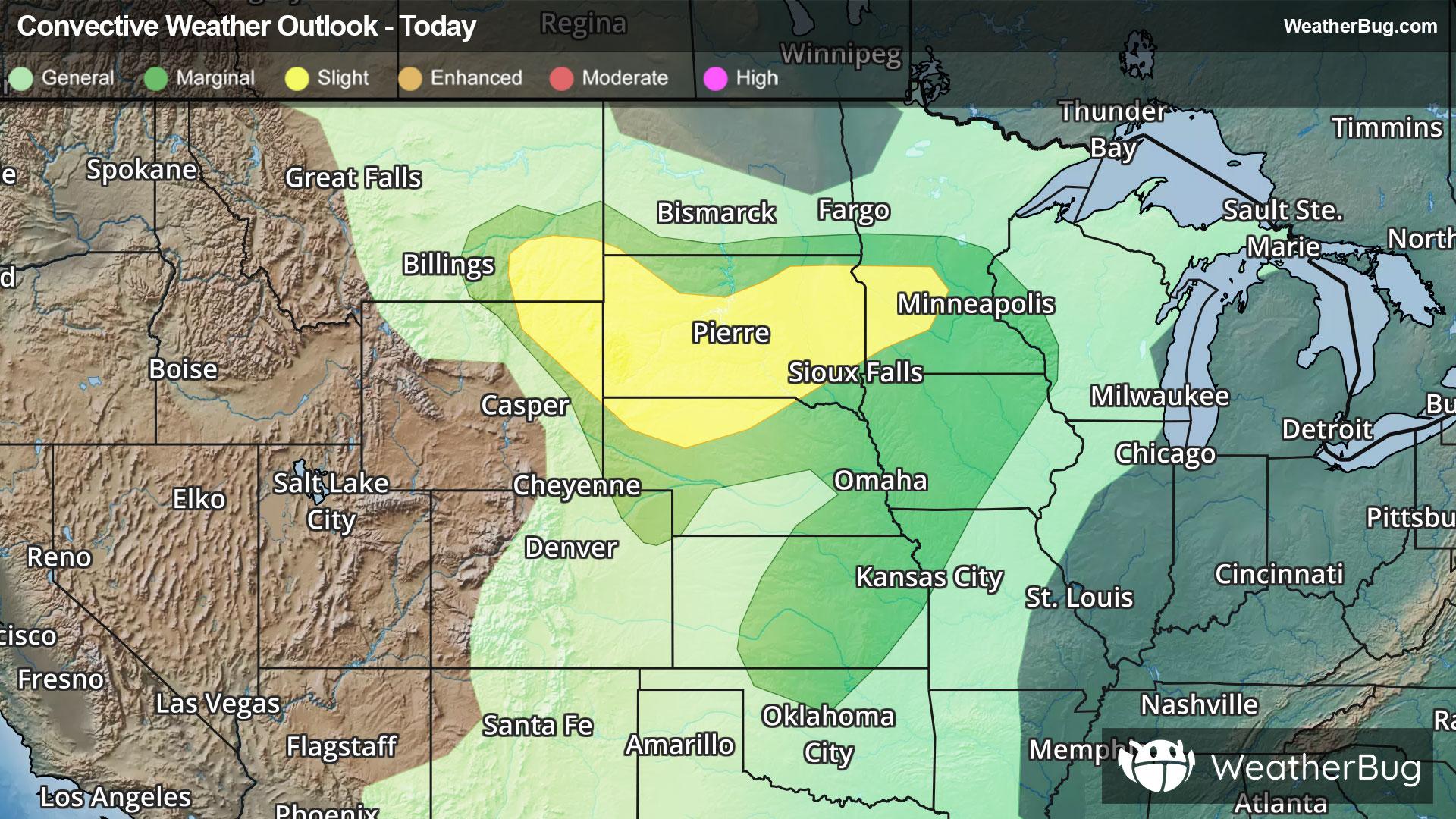 Today's Severe Thunderstorm Outlook