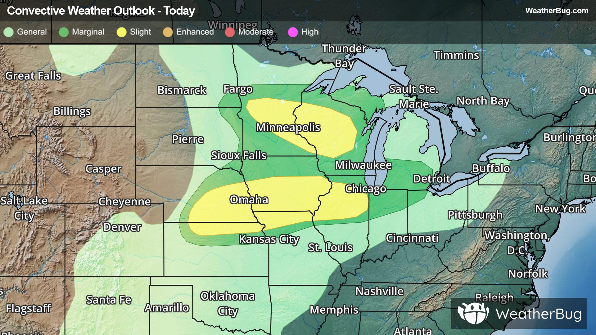 Today's Severe Thunderstorm Outlook