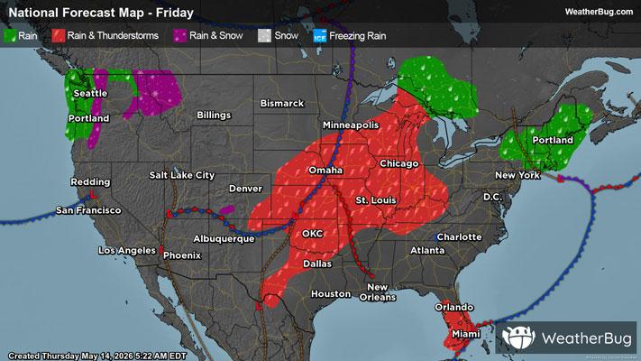 Friday's Weather Outlook