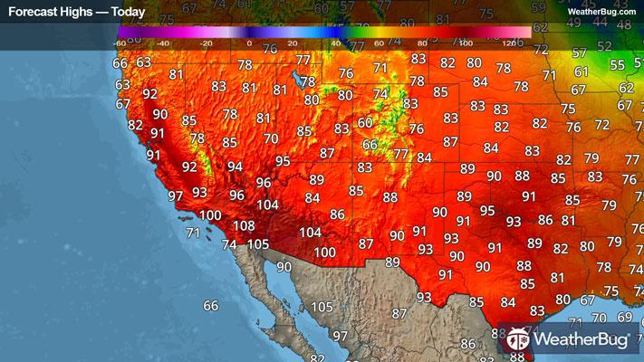 Today's High Temperature Outlook