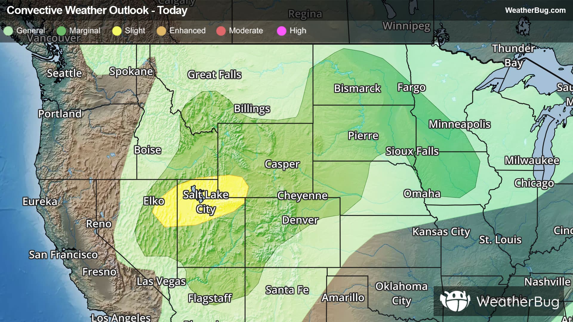 Today's Severe Thunderstorm Outlook