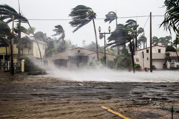 A flooded street after catastrophic Hurricane Irma hit Fort Lauderdale, FL. (FotoKina via Shutterstock)