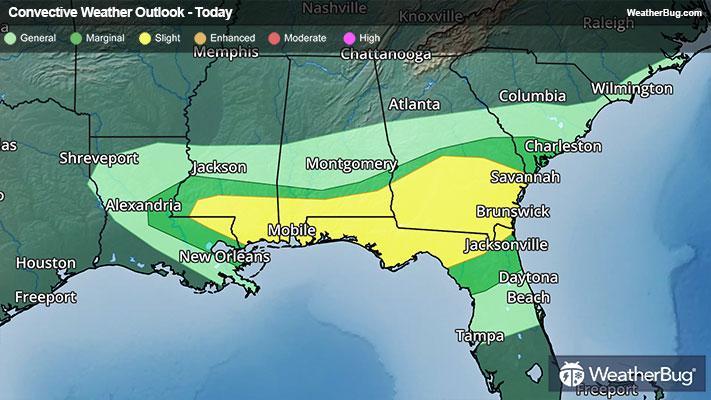 Severe Weather Outlook for Today