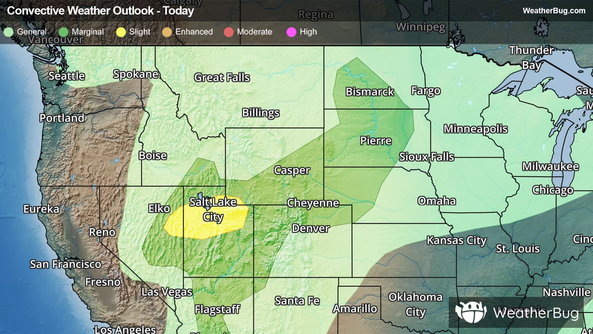 Today's Severe Thunderstorm Outlook