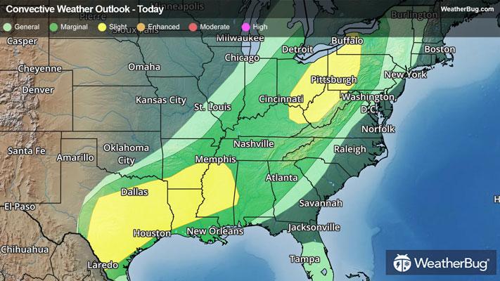 Today's Severe Thunderstorm Outlook