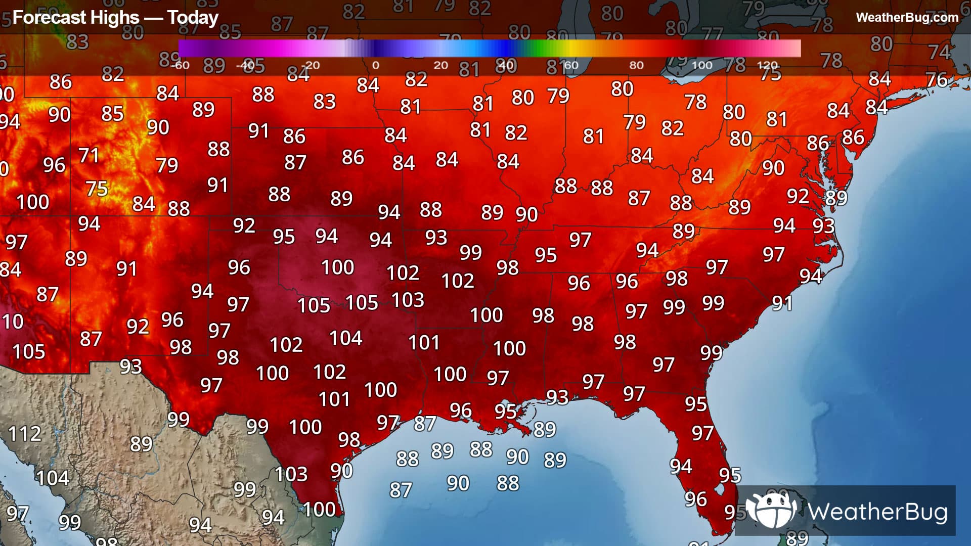 Today's High Temperature Outlook