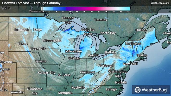 Snow Forecast through Saturday