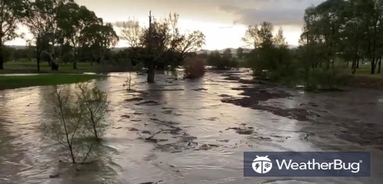 Liz Crowe, who captured this footage of the river, told Storyful that the river had been completely dry at Nundle for around one year.