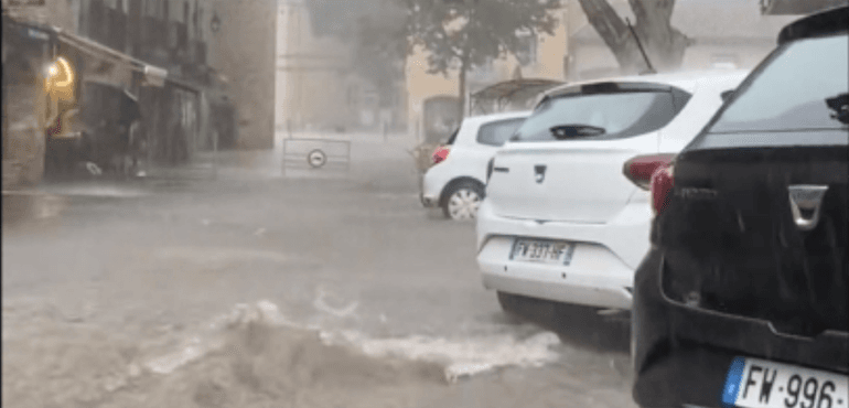 A severe thunderstorm hit parts of southern France on Saturday, September 16, causing dramatic flash flooding in the small commune of Saint-Martin-de-Londres