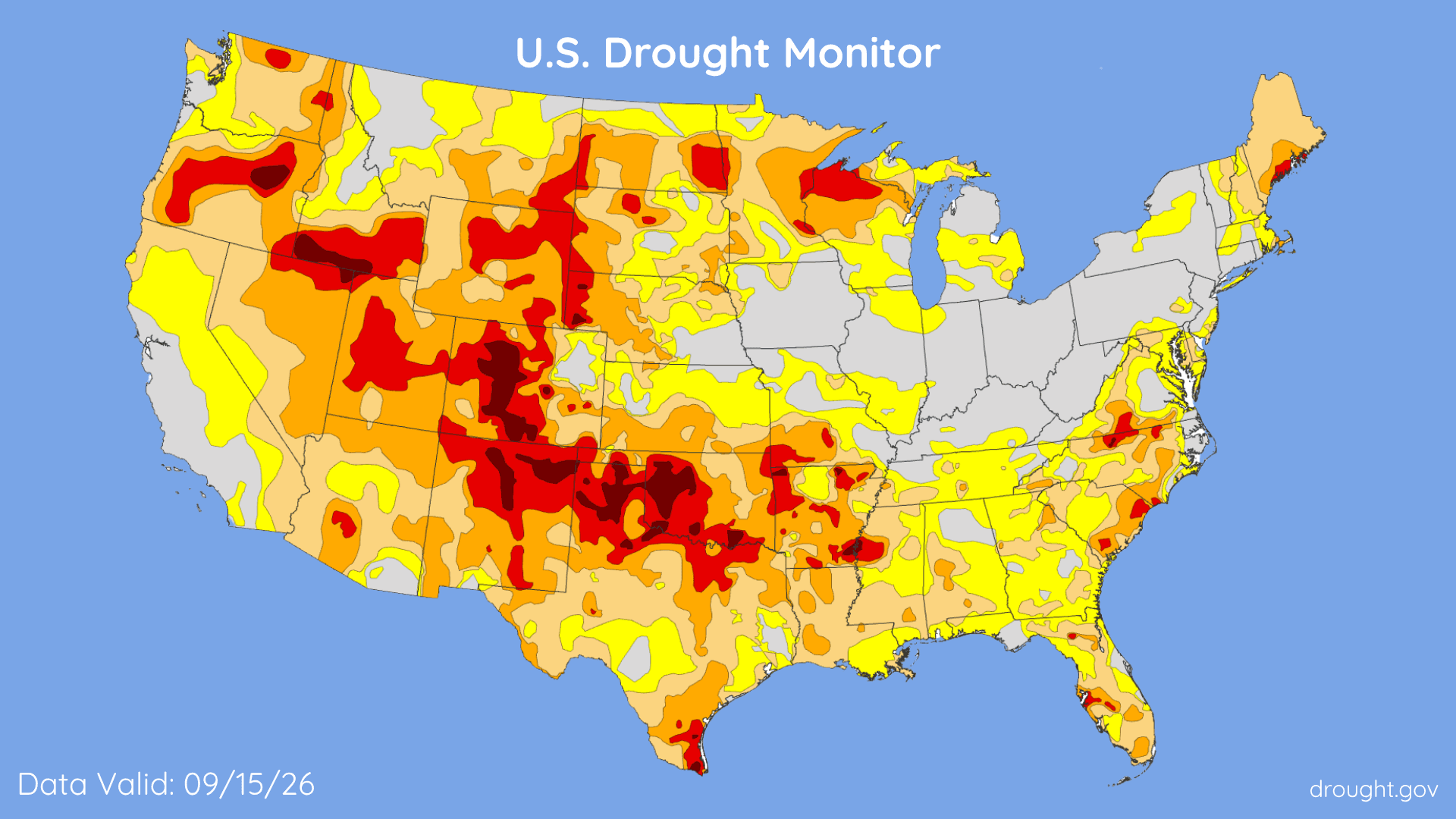 Latest Drought Conditions Across US