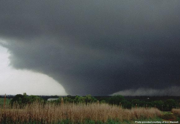 Tornado near the Bridge Creek, Oklahoma area on May 3, 1999. (Photo taken by NWS Norman general forecaster Erin Maxwell)