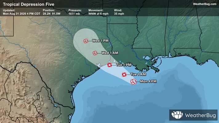 Rainfall Expected through Wednesday