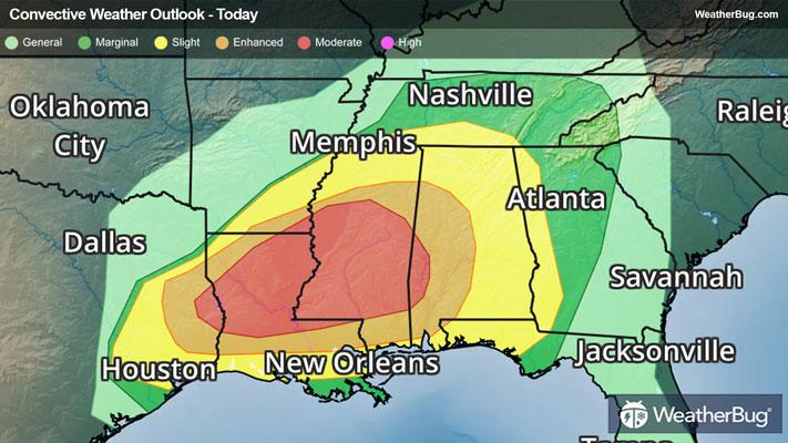 Today Severe Weather Outlook