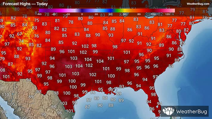 Today's High Temperature Outlook