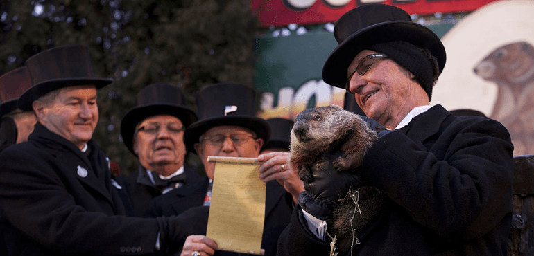 Groundhog Day from Gobbler's Knob in Punxsutawney, Pa. (Anthony Quintano, Wikimedia Commons)