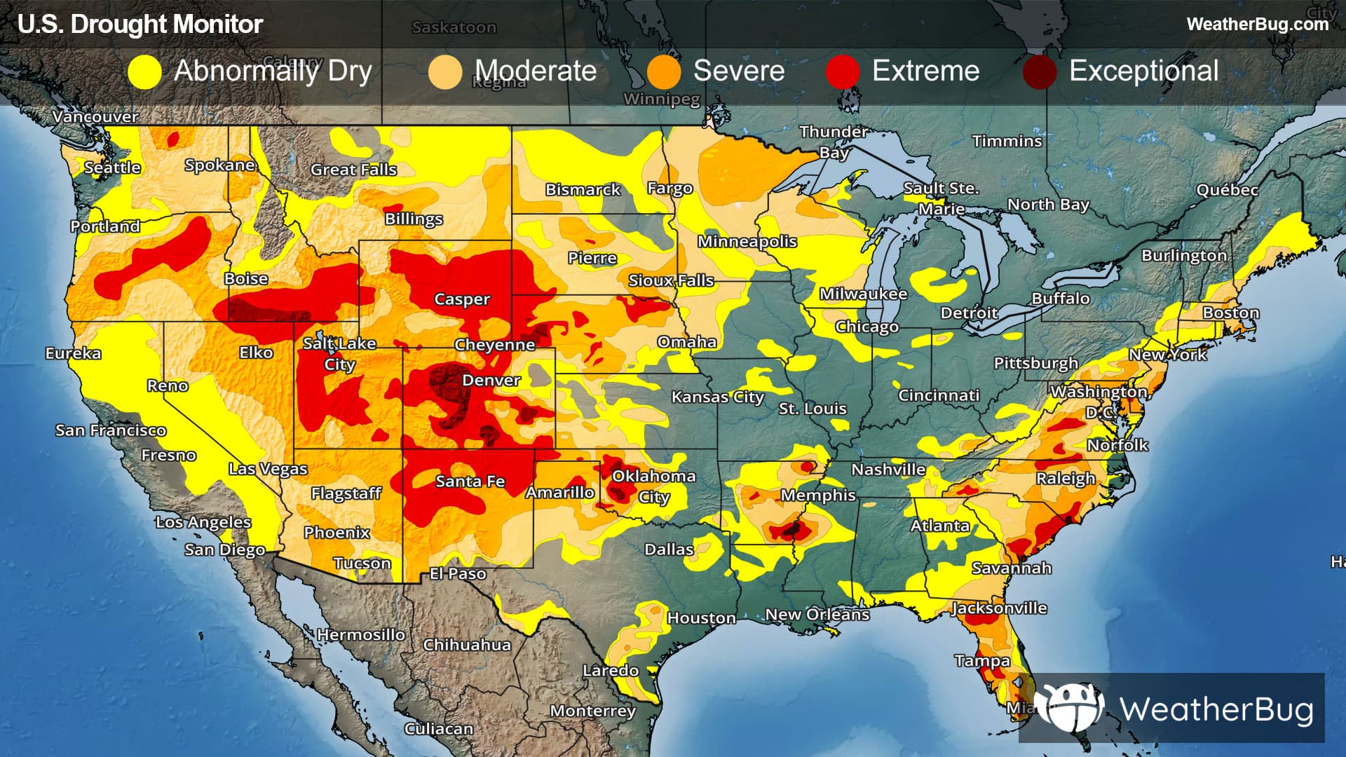 Drought Monitor for July 30, 2026