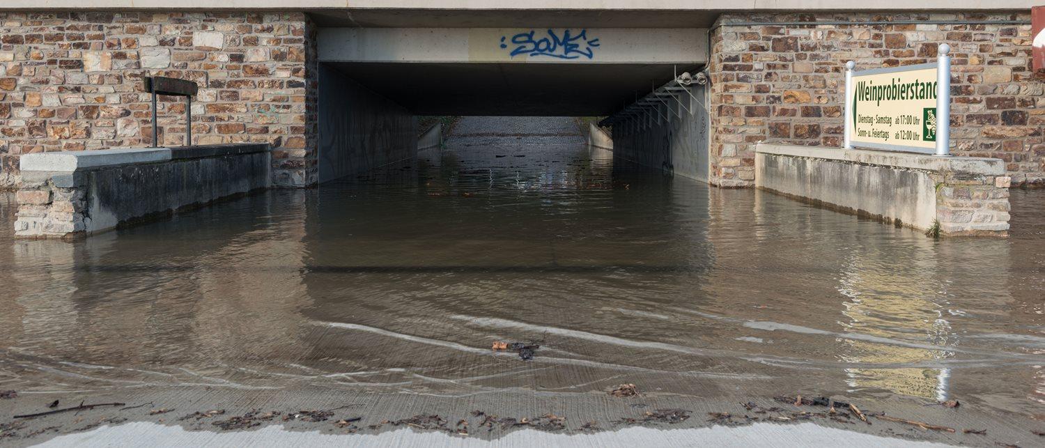 An underpass crossing the B42 road in Oestrich, Germany. (DXR via Wikimedia Commons)