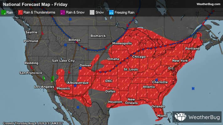 Friday's Weather Outlook