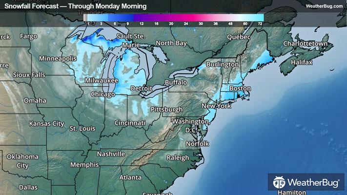 Snow Forecast through Sunday