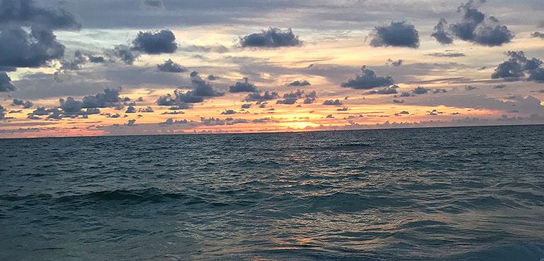 A sunset from Anna Maria, Fla. (Chris Smith, WeatherBug)