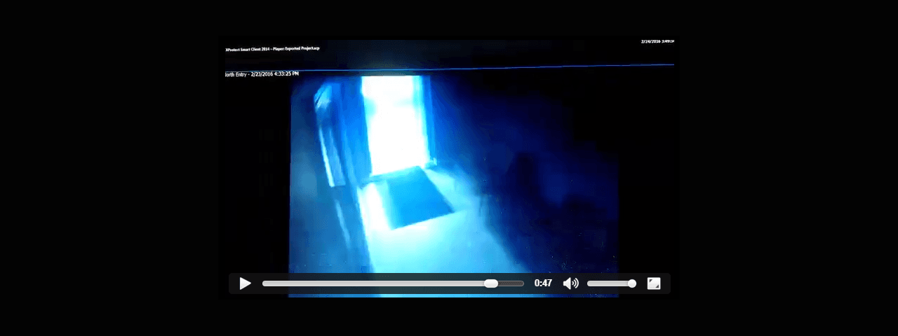 Security camera footage shows what happens when a tornado strikes a police station.