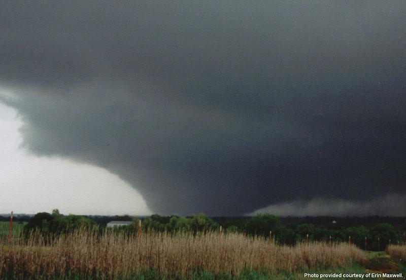 Tornado near the Bridge Creek, Oklahoma area on May 3, 1999. (Photo taken by NWS Norman general forecaster Erin Maxwell)